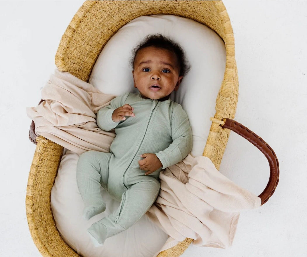 Organic Zippered Footed Sleep & Play Willow and Willard Baby | willowandwillard