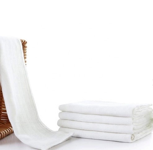 Organic white swaddle blanket 