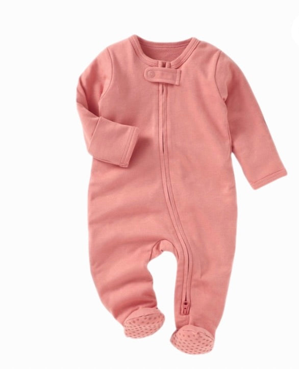 Organic Sleep & Play Footed One-Piece, Apricot