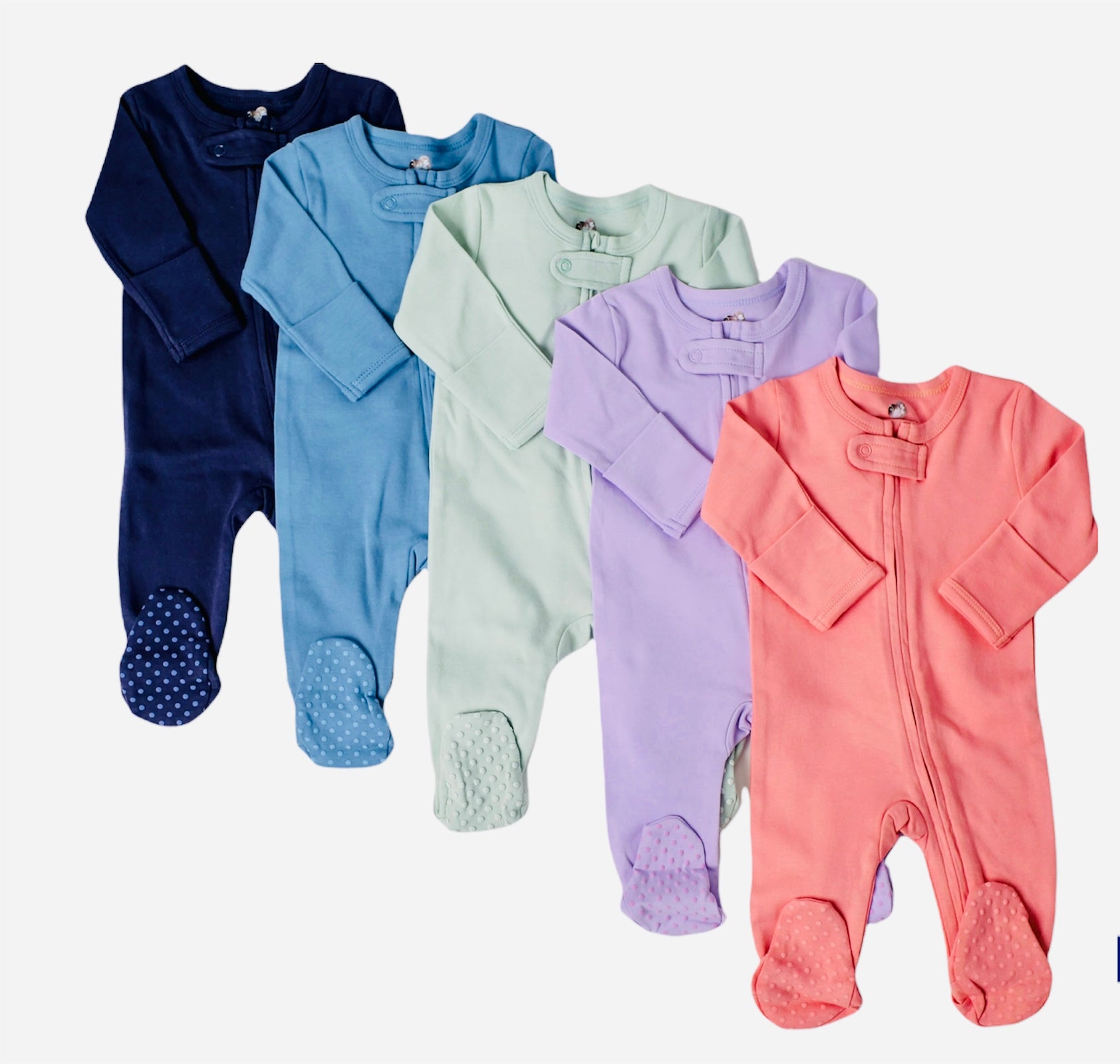 Organic Sleep & Play Footed One-Piece, Denim Blue